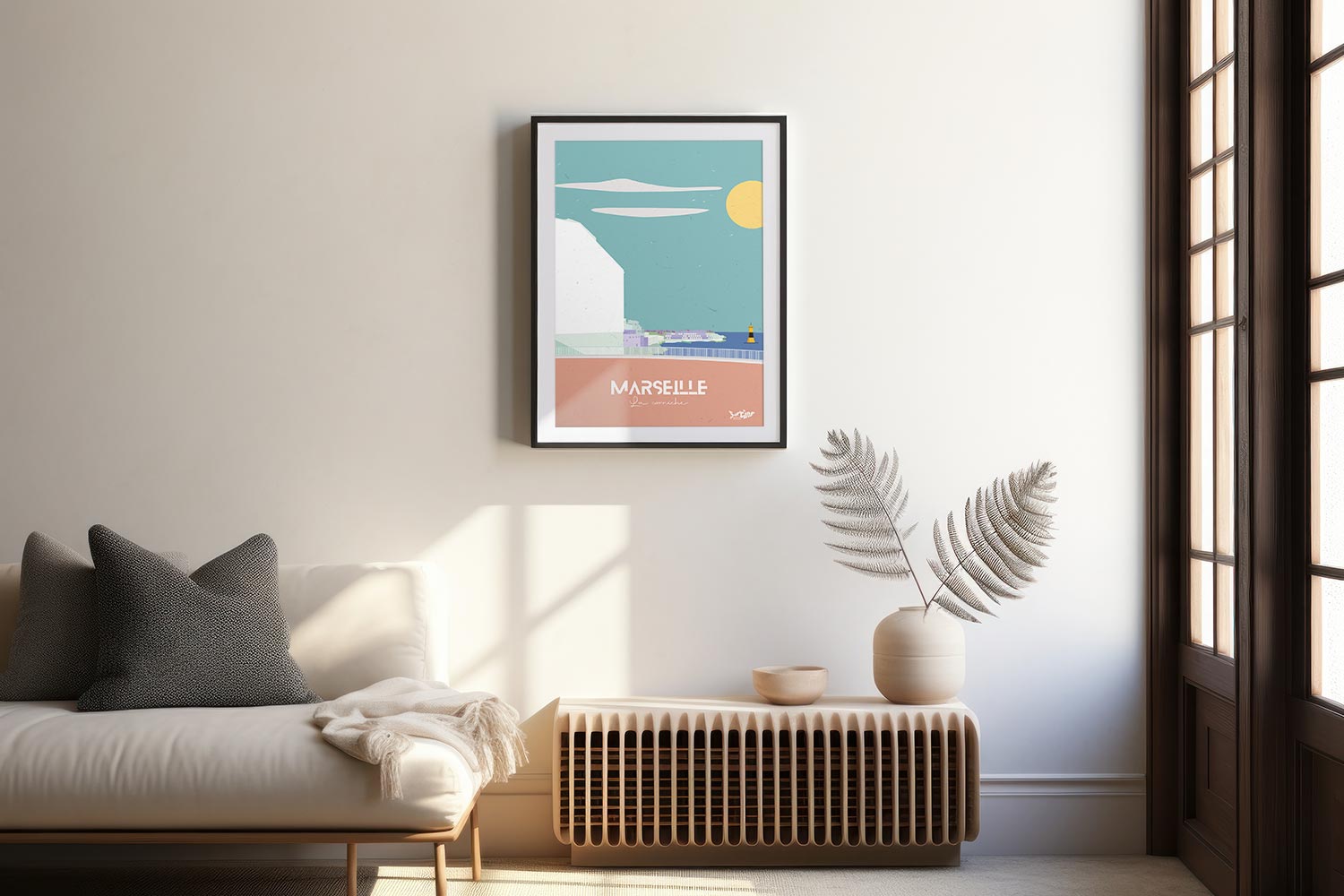 Corniche — affiche en situation