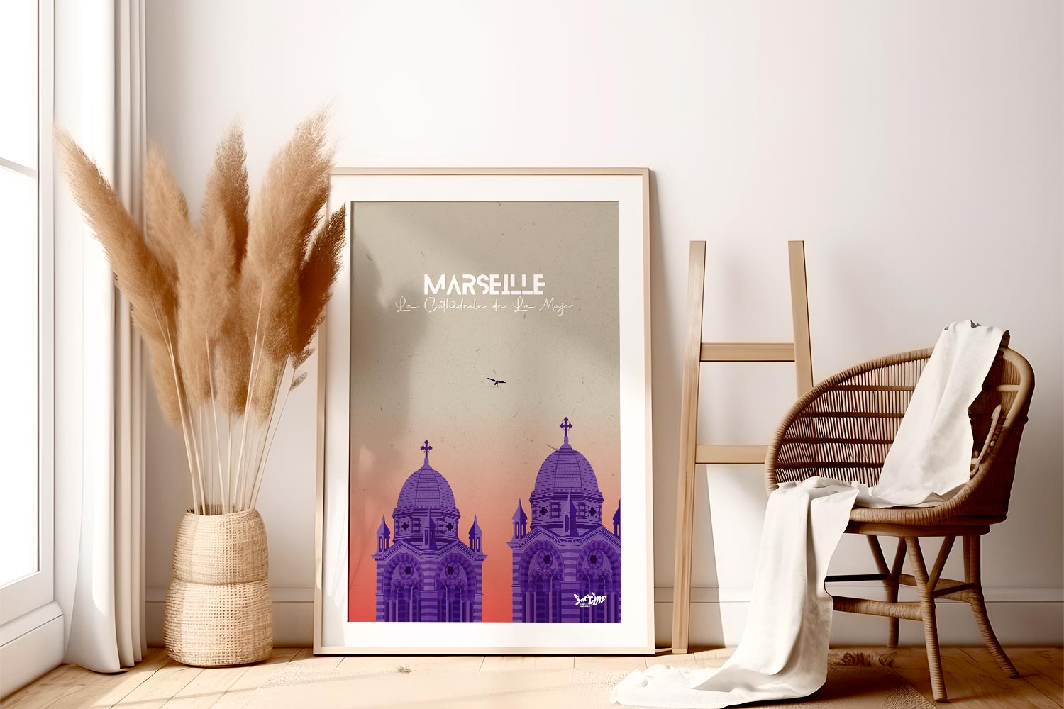 Major — affiche en situation