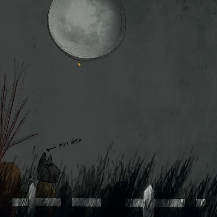 Page 23 — Illustration : sous la pleine lune, les silhouettes masquées s’activent dans le potager.